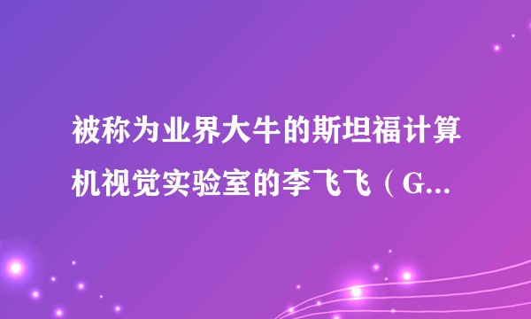 被称为业界大牛的斯坦福计算机视觉实验室的李飞飞（Google AI 中国中心负责人）具体牛在哪里？